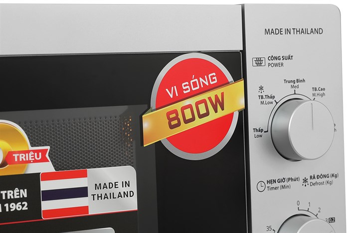 Lò vi sóng Sharp R-211TV-SL 21 lít Màu Bạc