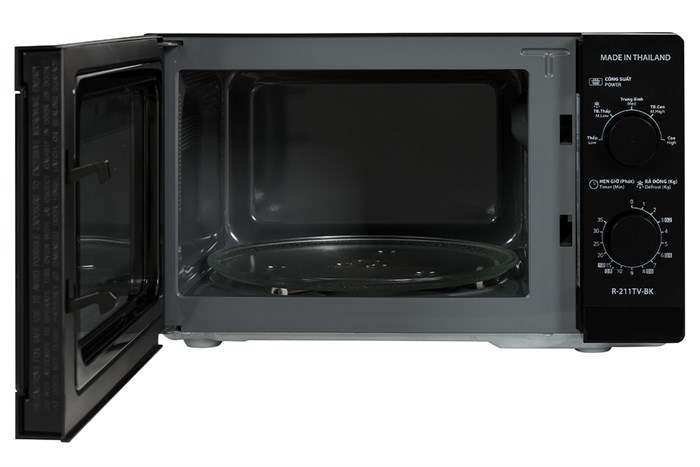 Lò vi sóng Sharp R-211TV-BK 21 lít Màu Đen