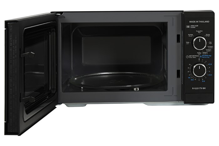 Lò vi sóng có nướng Sharp R-G251TV-BK 25 lít Màu Đen