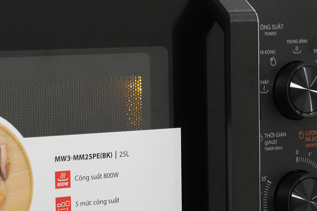 Lò vi sóng Toshiba MW3-MM25PE(BK) 25 lít Màu Đen