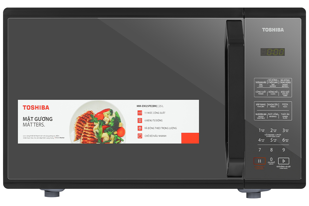 Lò vi sóng Toshiba MM-EM25PE(BM) 25 lít Màu Đen