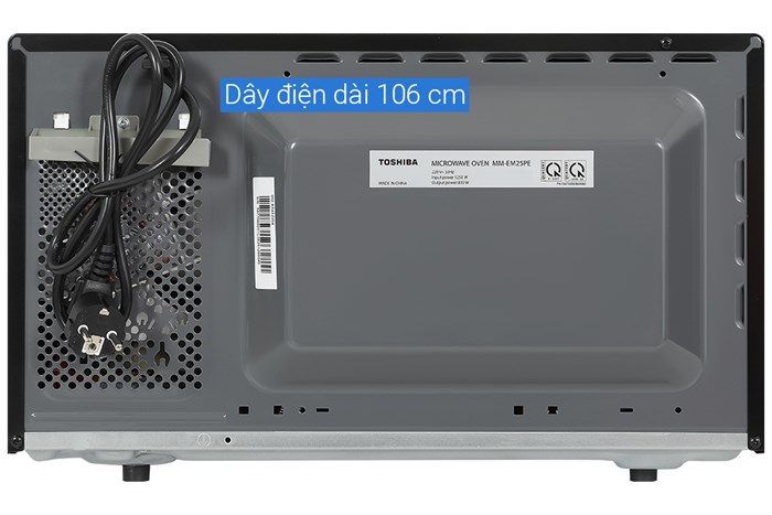 Lò vi sóng Toshiba MM-EM25PE(BM) 25 lít Màu Đen