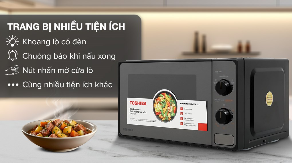 Lò vi sóng Toshiba MM2-MM20PE(BM)VN 20 lít