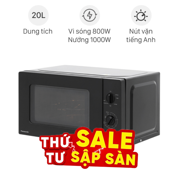 Lò vi sóng có nướng Panasonic NN-GM22QBYUE