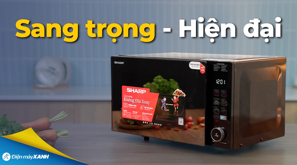 Lò vi sóng có nướng Sharp R-G2545FBC-BK 25 lít