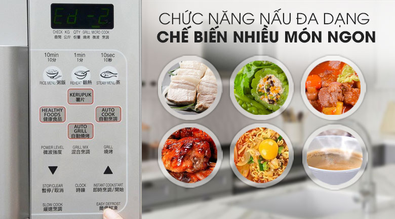 Lò vi sóng có nướng Sharp R-678VN(S) 20 lít - 15
