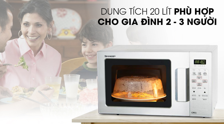Lò vi sóng có nướng Sharp R-678VN(S) 20 lít - 17