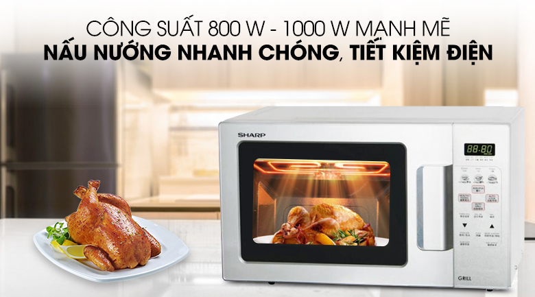 Lò vi sóng có nướng Sharp R-678VN(S) 20 lít - 20