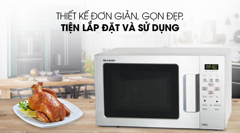 Lò vi sóng có nướng Sharp R-678VN(S) 20 lít - 16