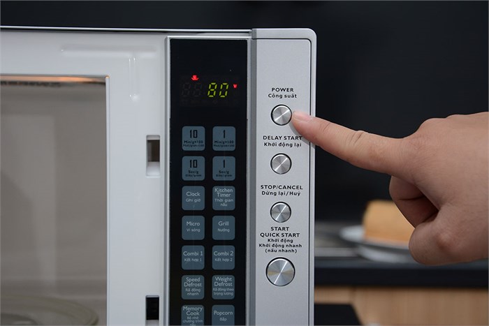 Lò vi sóng Sanyo EM-G3597VS 23 lít Màu Xám