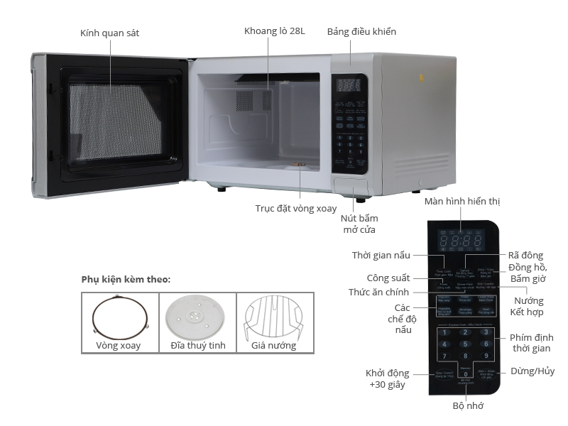 Lò vi sóng Sanyo EM-G7560V 28 lít
