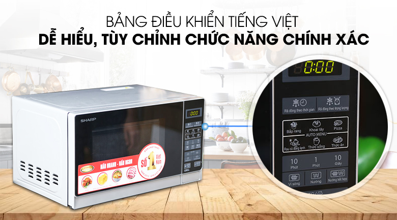 Lò vi sóng có nướng Sharp R-G272VN-S 20 lít - 12