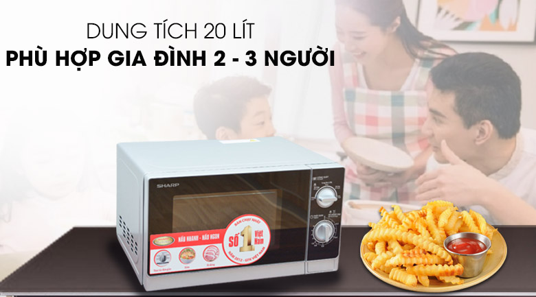 Lò vi sóng có dung tích dưới 25 lít