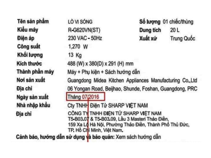Lò vi sóng có nướng Sharp R-G620 VN (ST) 20 lít Màu Inox