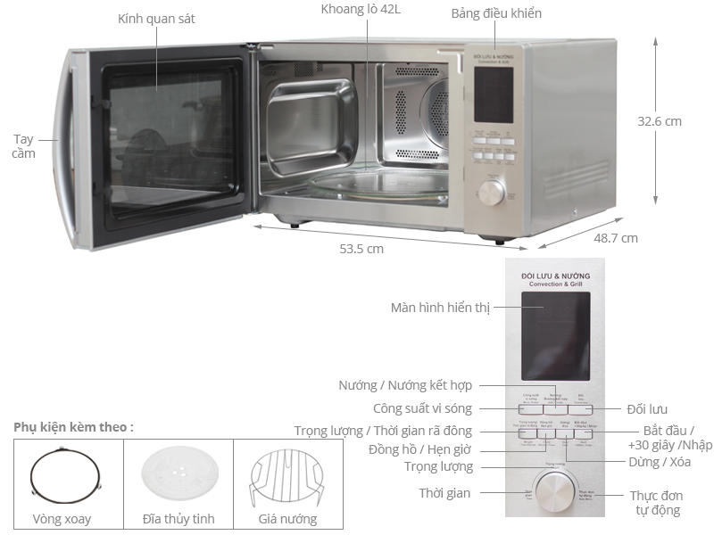 Lò vi sóng Sharp R-C942VN - ST 42 lít