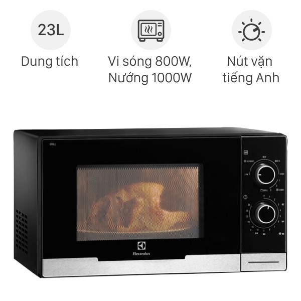 Lò vi sóng có nướng Electrolux EMM2318X 23 lít