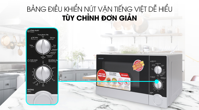Lò vi sóng có nướng Sharp R-G302VN-S 23 lít - 9