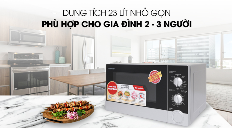 Lò vi sóng có nướng Sharp R-G302VN-S 23 lít - 6
