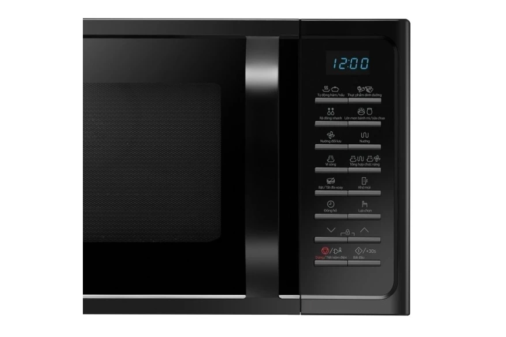 Bảng điều khiển điện tử có hướng dẫn tiếng Việt dễ hiểu - Lò vi sóng Samsung 28 lít MC28H5015AK/SV