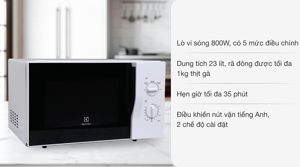 Lò vi sóng Electrolux EMM2322MW 23 lít