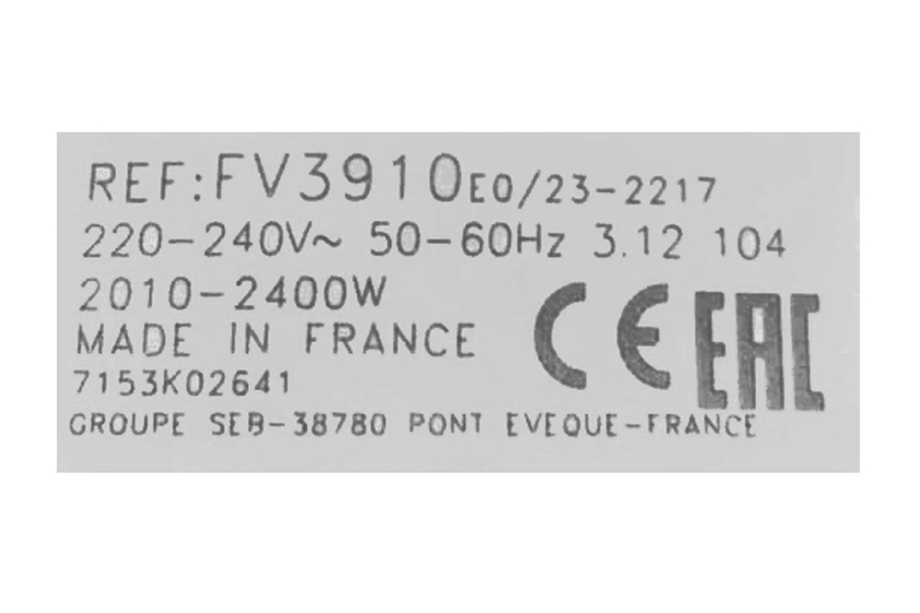 Bàn ủi hơi nước Tefal FV3910E0 2400W Màu Trắng - Xanh