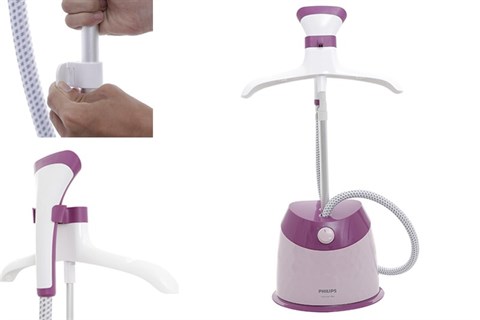 Dễ dàng tùy chỉnh độ cao thân cây của bàn ủi hơi nước đứng Philips GC514