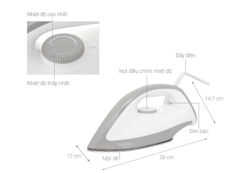 Bàn ủi khô Tefal FS2610L0 1200W