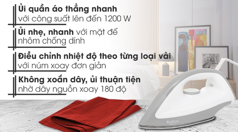 Bàn ủi khô Tefal FS2610L0 1200W
