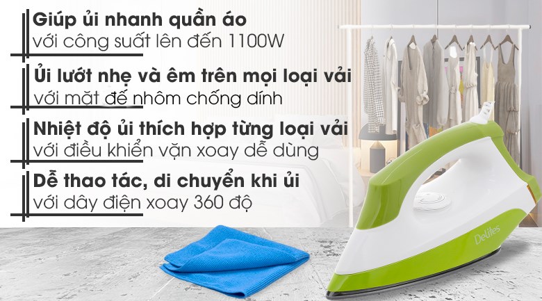 Bàn ủi khô Delites BUK03