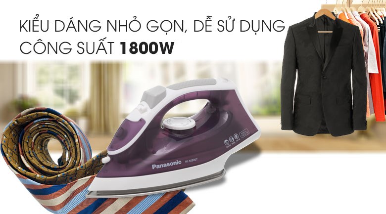 Bàn ủi hơi nước Panasonic NI-M300TVRA 1800W