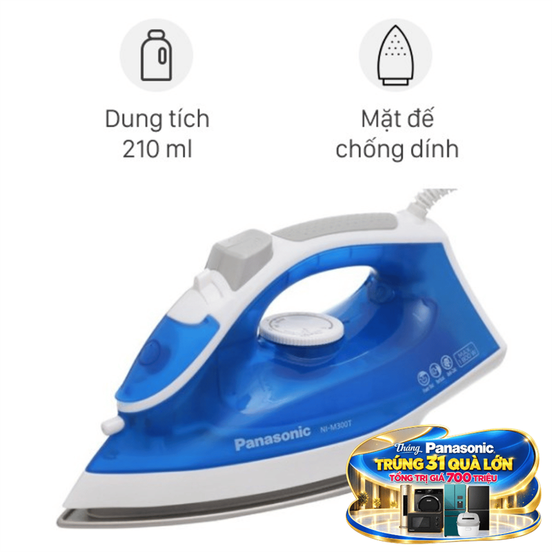 Bàn ủi hơi nước Panasonic NI-M300TARA 1800W