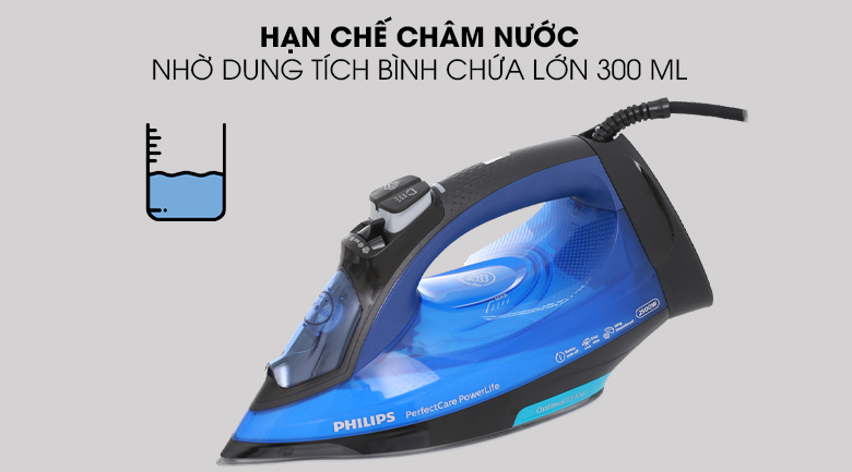 dung tích - Bàn ủi hơi nước Philips GC3920