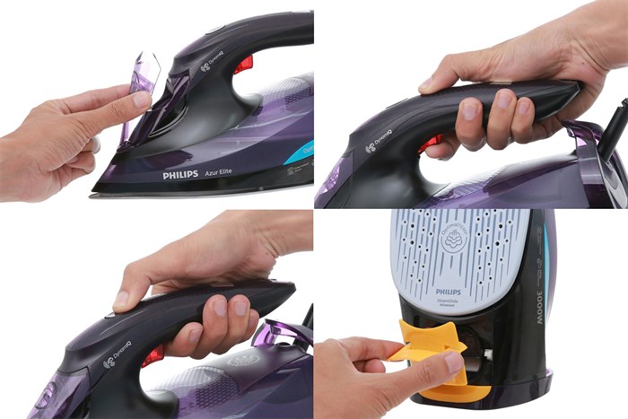 Bàn ủi hơi nước Philips Azur Elite (GC5039) 3000W Màu Đen - Tím