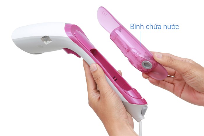 Bàn ủi hơi nước cầm tay Philips GC350 1090W Màu Trắng - Hồng