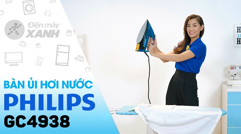 Bàn ủi hơi nước Philips GC4938 3000W