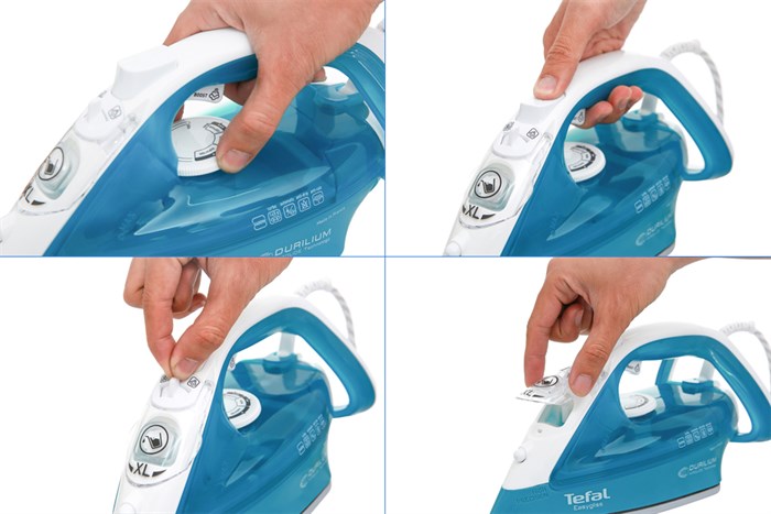 Bàn ủi hơi nước Tefal FV3965E0 2400W Màu Xanh Dương
