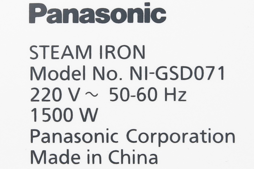 Siêu thị bàn ủi hơi nước Panasonic NI-GSD071PRA