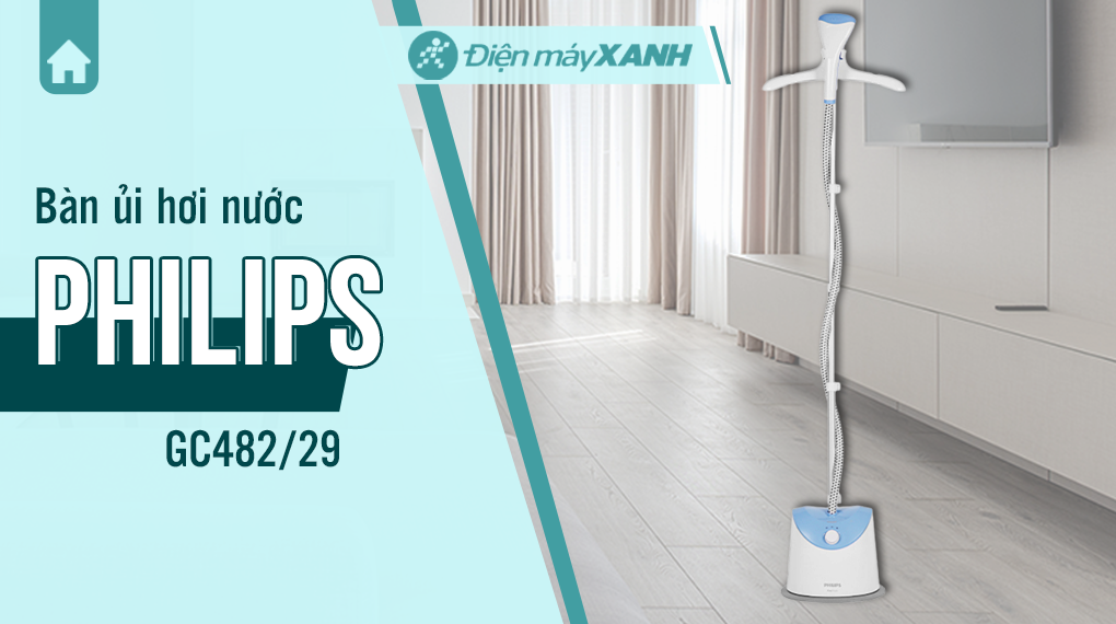 Bàn ủi hơi nước đứng Philips GC482/29 1600W