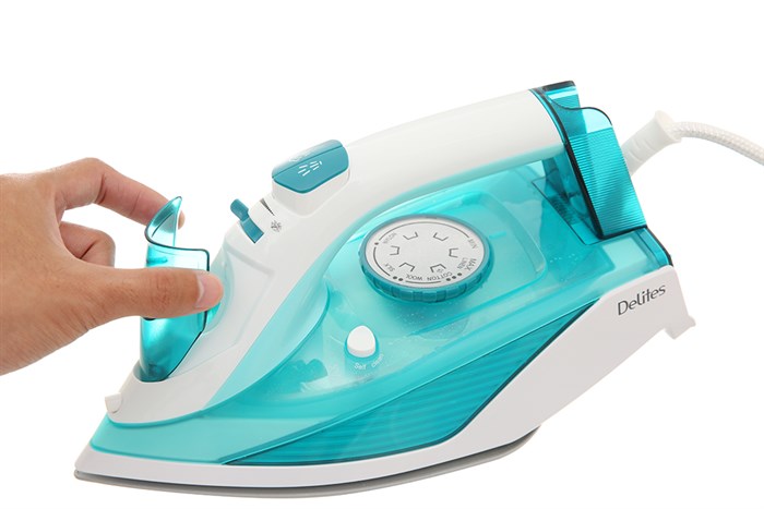 Bàn ủi hơi nước Delites HJ-8058 2400W Màu Xanh ngọc