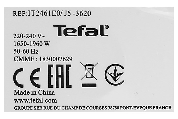 Bàn ủi hơi nước đứng Tefal IT2461E0 1960W Màu Đen