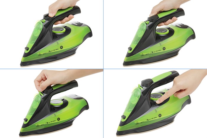 Bàn ủi hơi nước không dây Mishio MK-230 2400W Màu Xanh lá