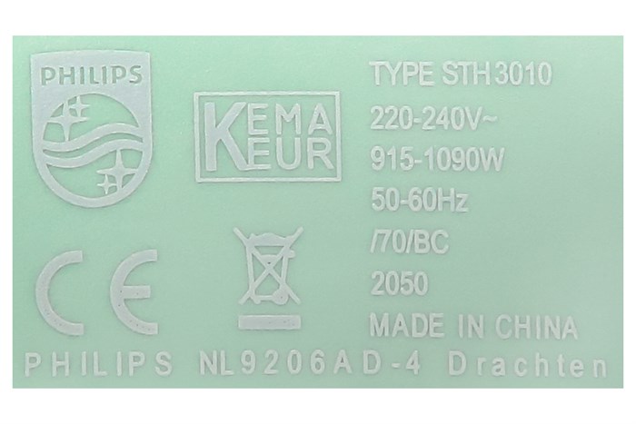 Bàn ủi hơi nước cầm tay Philips STH3010 1090W Màu Xanh ngọc