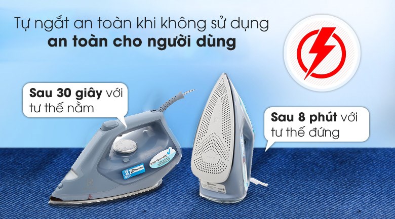Bàn ủi hơi nước Electrolux E7SI1-80DB 2600W