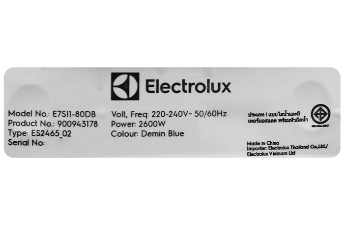 Bàn ủi hơi nước Electrolux E7SI1-80DB 2600W Màu Xanh