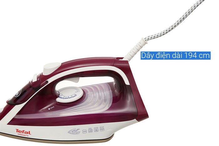 Bàn ủi hơi nước Tefal FV1844E0 2400W Màu Đỏ đô