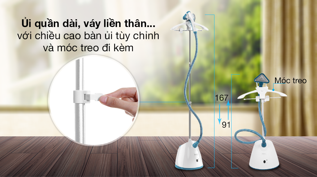 Bàn ủi hơi nước đứng Tefal IT2460E0 1960W