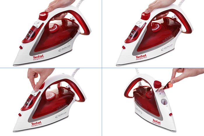 Bàn ủi hơi nước Tefal FV5717E0 2600W Màu Trắng - Đỏ