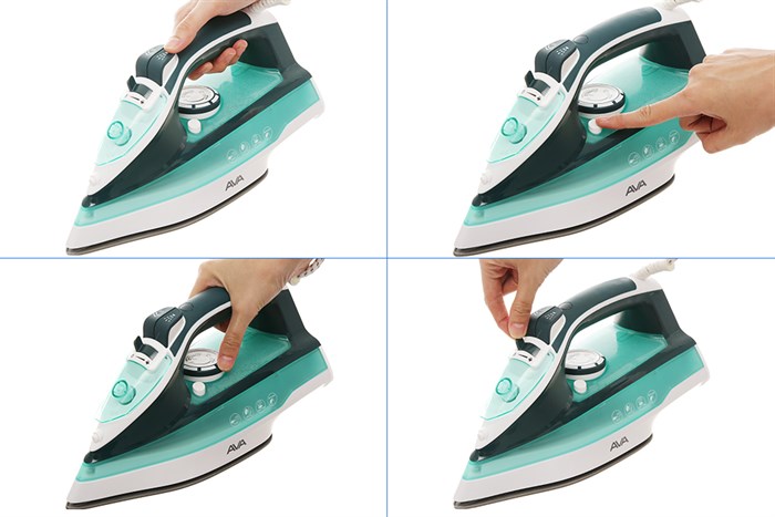 Bàn ủi hơi nước AVA SW401 2200W Màu Xanh ngọc
