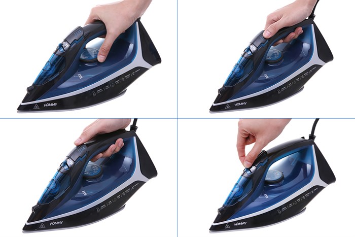 Bàn ủi hơi nước Hommy HJ-8060 2200W Màu Xanh Dương