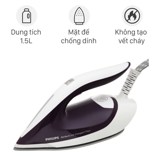 Bàn ủi hơi nước Philips GC7933/30 2400W